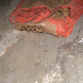 vermiculte bag in attic